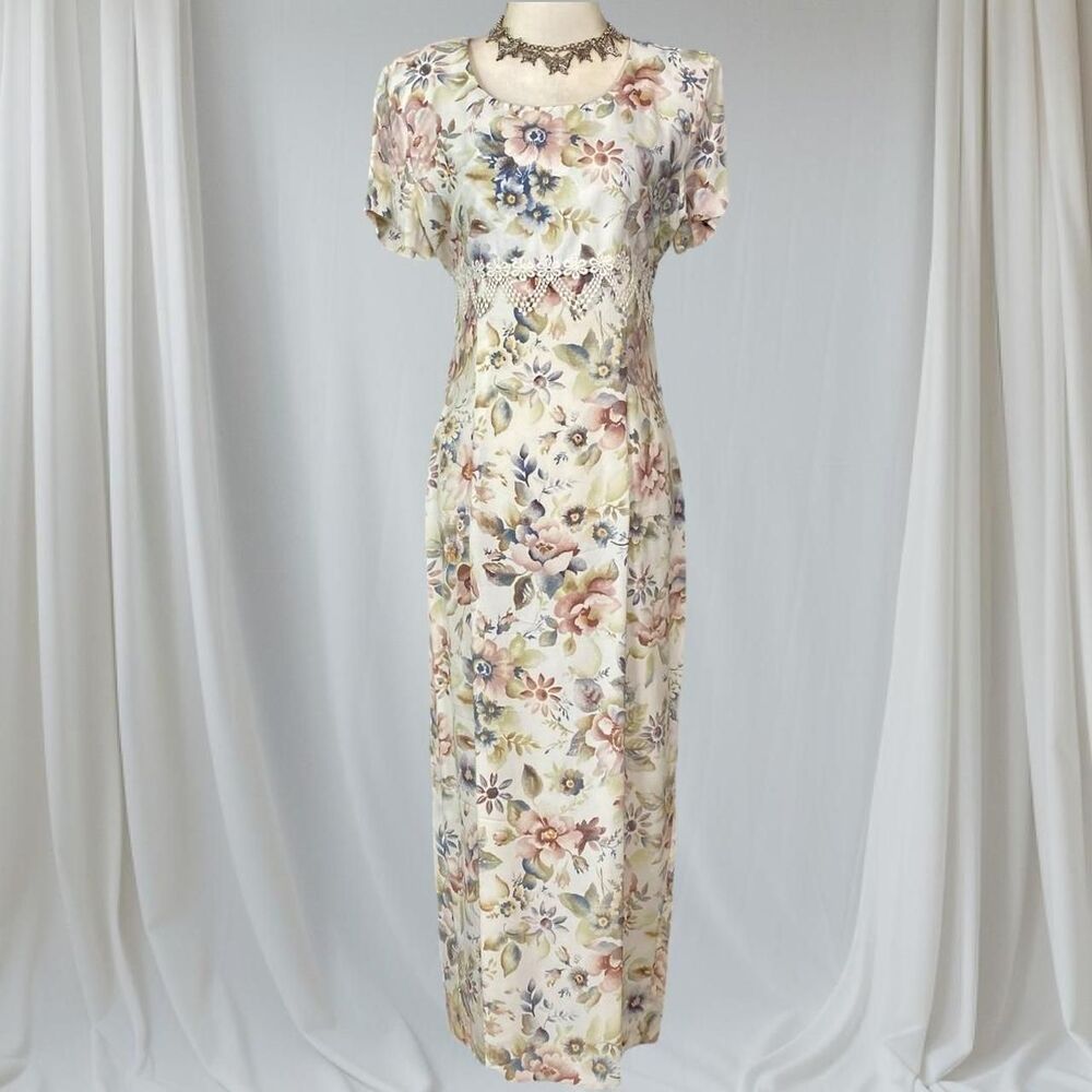 All that Jazz Cream Floral Midi Dress
